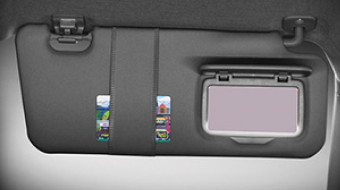 Vanity Mirror with Card Slot